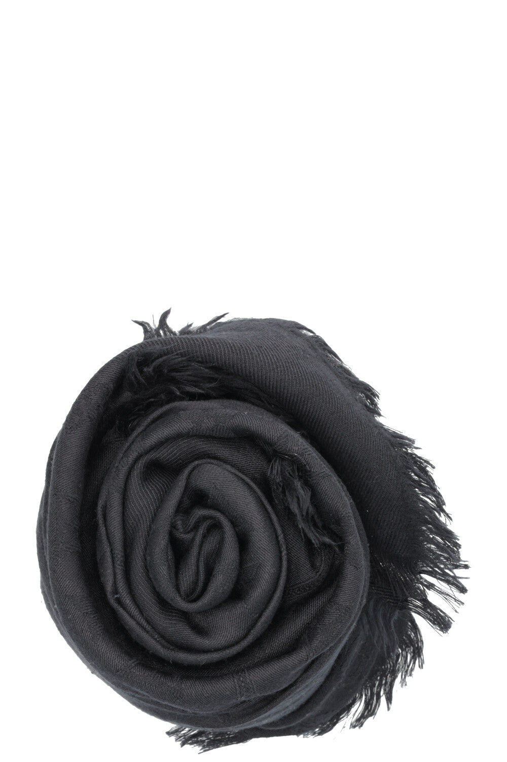 LOUIS VUITTON Fringed MNG Scarf Midnight Blue