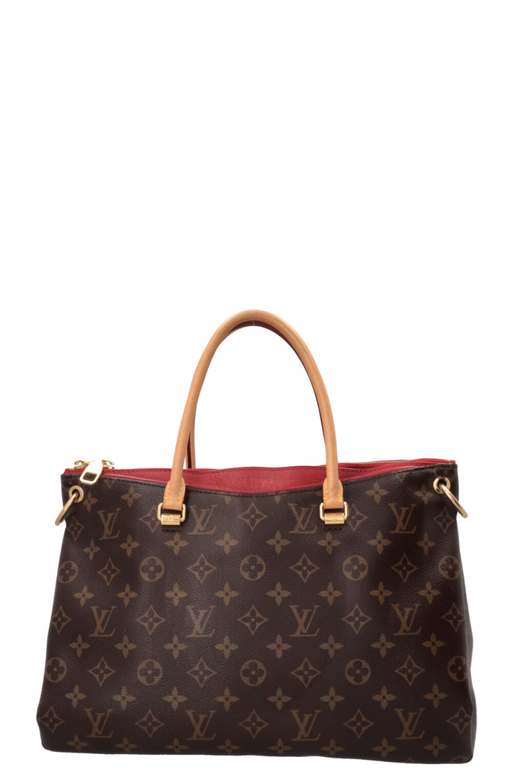 LOUIS VUITTON Pallas Tote MM MNG Red