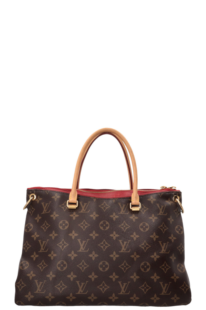 LOUIS VUITTON Pallas Tote MM MNG Red