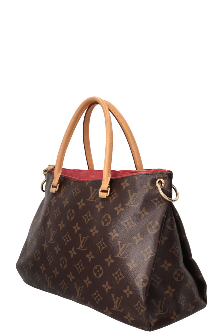 LOUIS VUITTON Pallas Tote MM MNG Red
