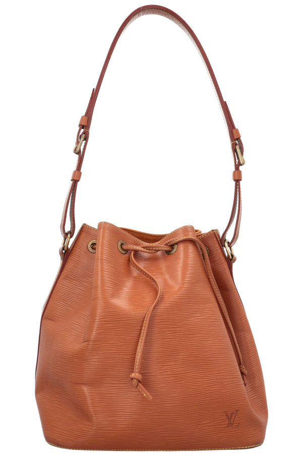 LOUIS VUITTON Petit Sac Noé Epi Leather Cognac