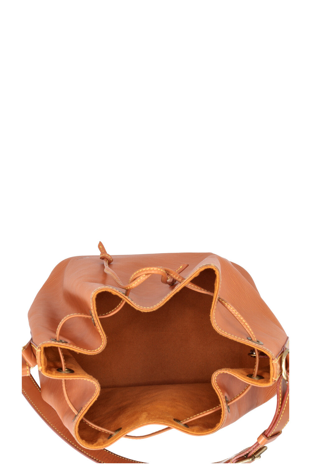LOUIS VUITTON Petit Sac Noé Cuir Épi Cognac