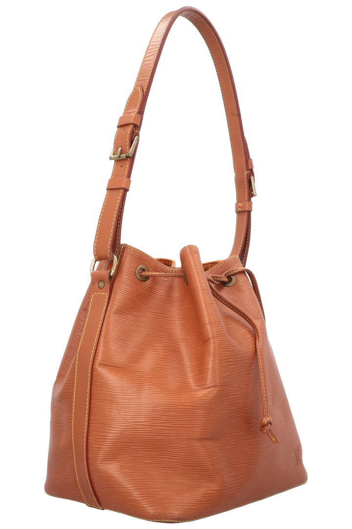 LOUIS VUITTON Petit Sac Noé Cuir Épi Cognac