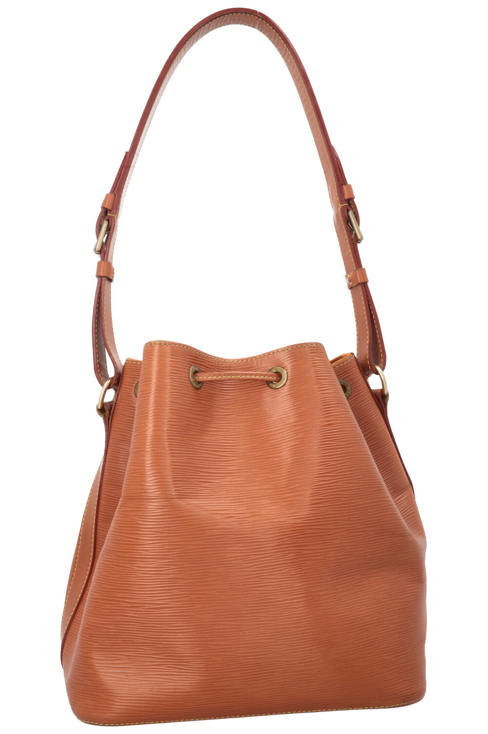 LOUIS VUITTON Petit Sac Noé Cuir Épi Cognac