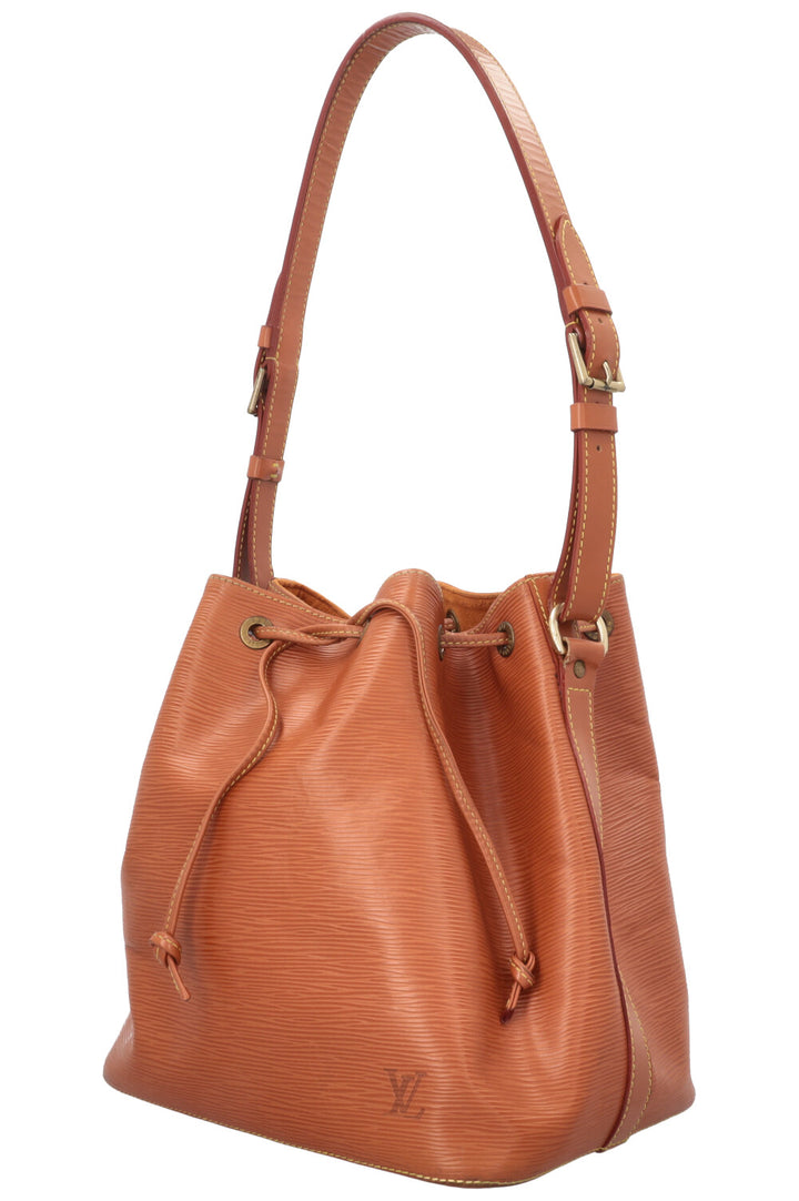 LOUIS VUITTON Petit Sac Noé Cuir Épi Cognac