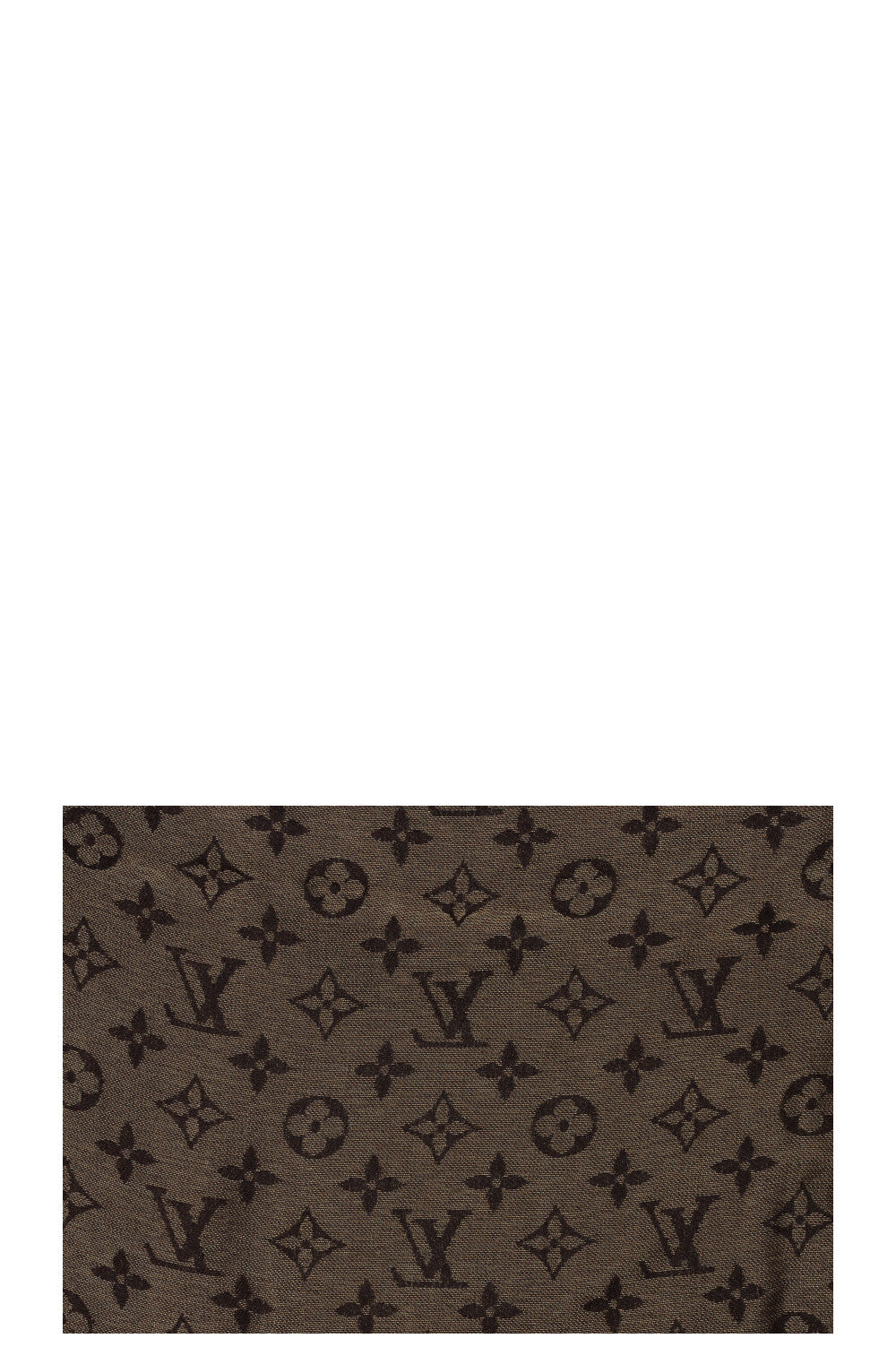 LOUIS VUITTON Scarf Monogram Silk Gold