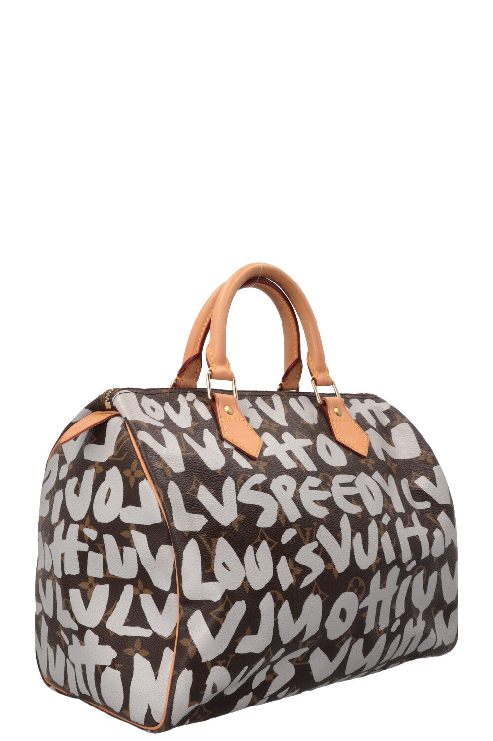 LOUIS VUITTON Stephen Sprouse Graffiti Speedy 30 Toile MNG Blanche