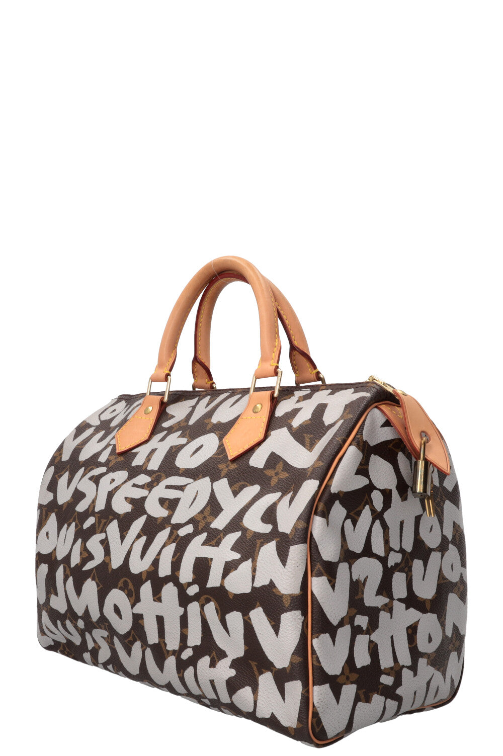LOUIS VUITTON Stephen Sprouse Graffiti Speedy 30 Toile MNG Blanche