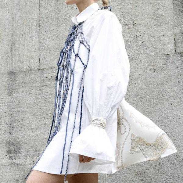 UNFOLD Oversize Blouse Dress