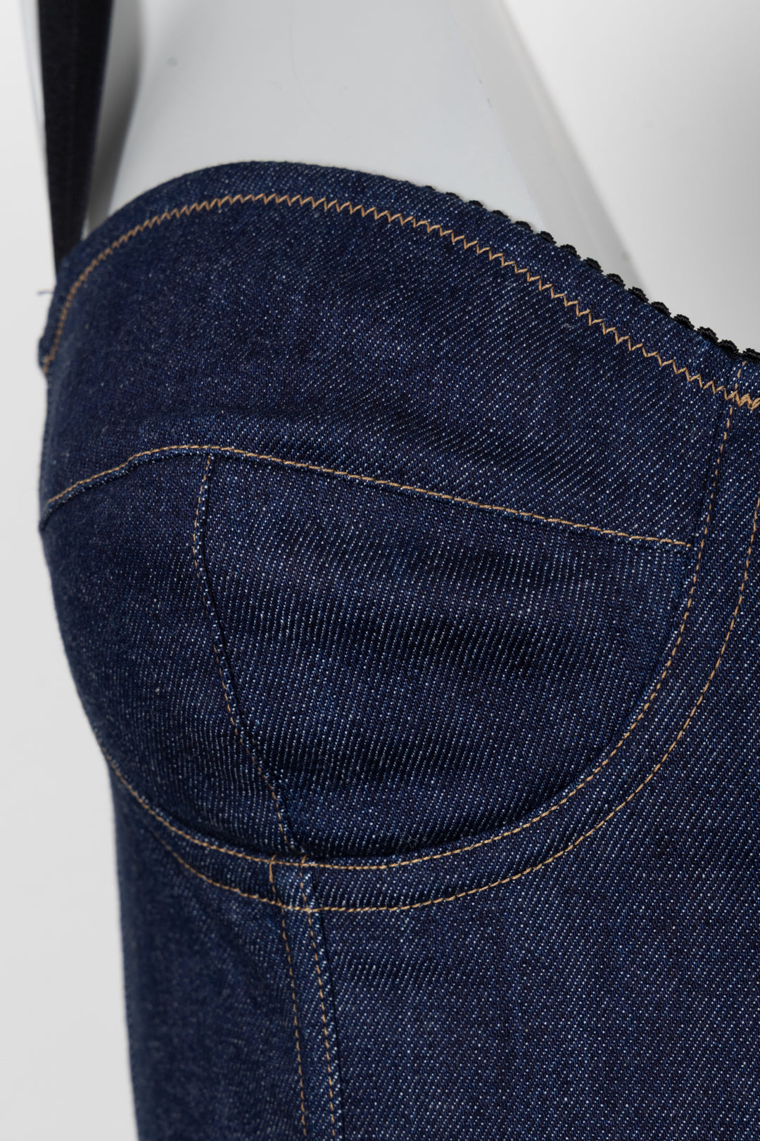 DOLCE&GABBANA Corset Denim Bleu