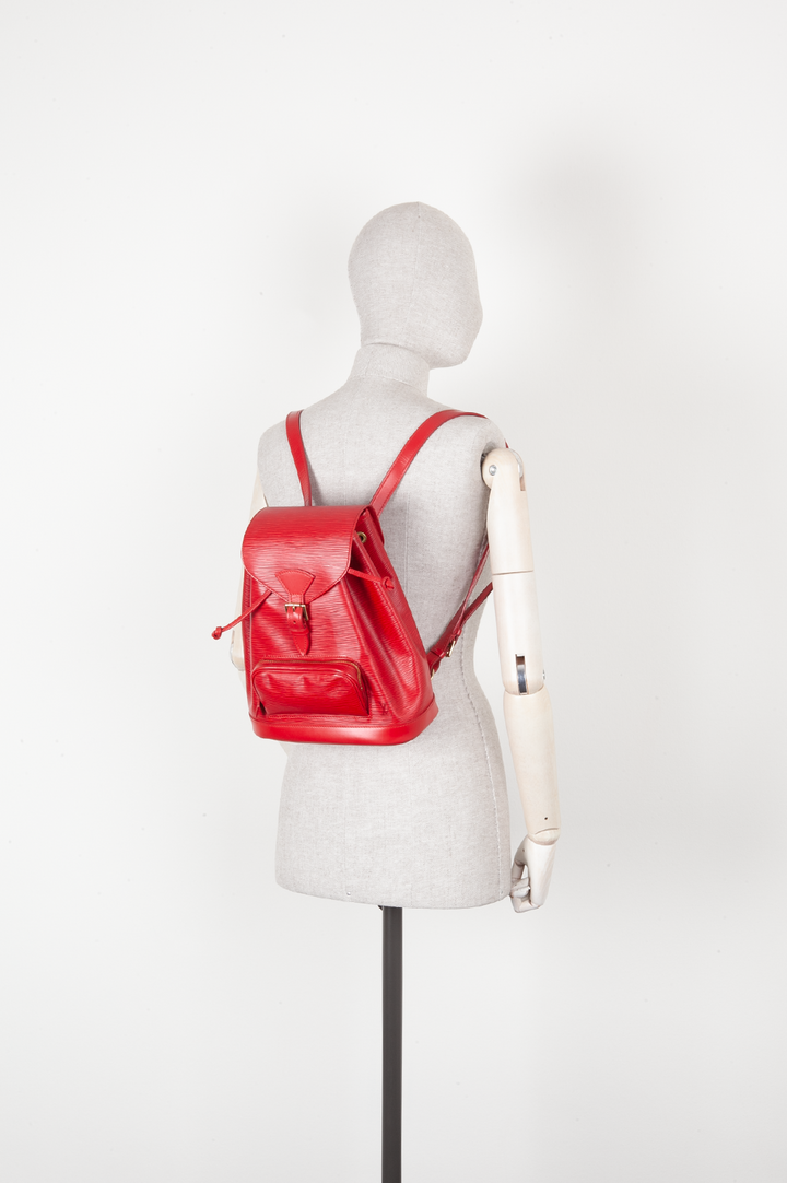 LOUIS VUITTON Montsouris MM Backpack LE Epi Red