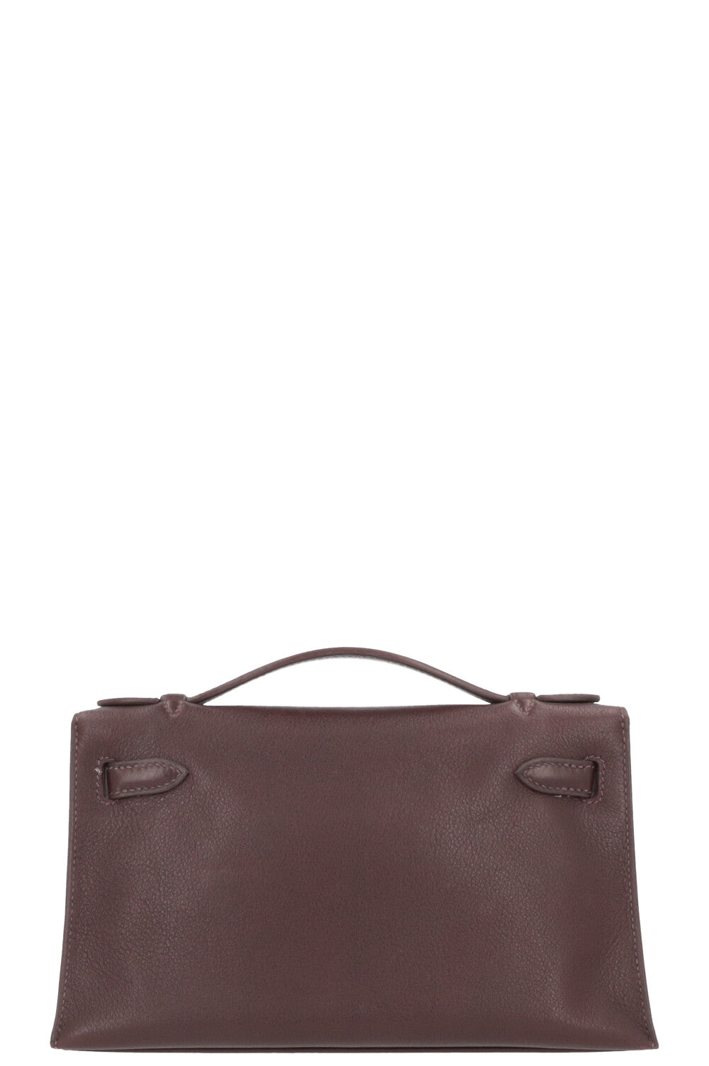 HERMÈS Kelly Pochette Evergrain Chocolat