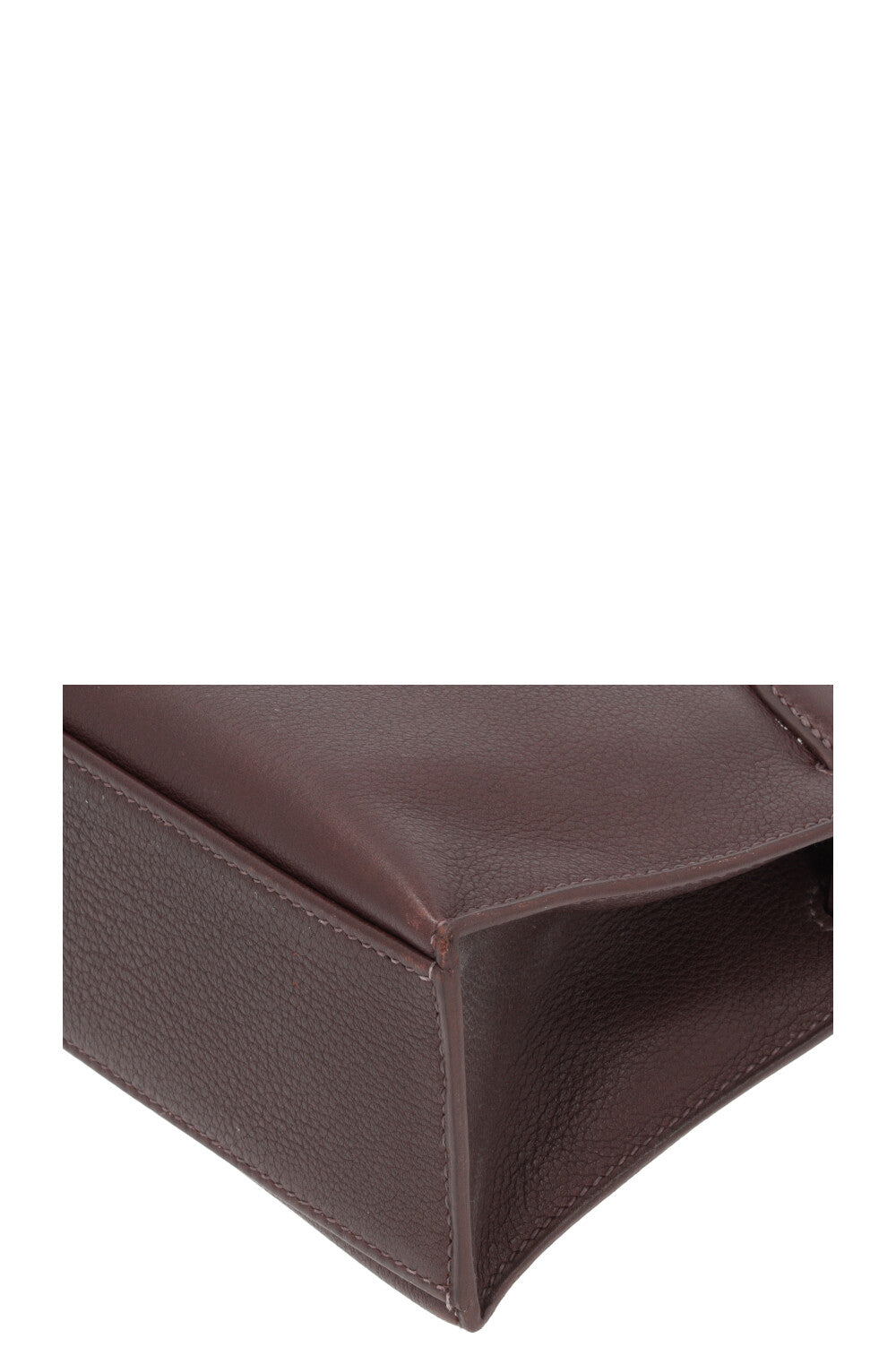 HERMÈS Kelly Pochette Evergrain Chocolat