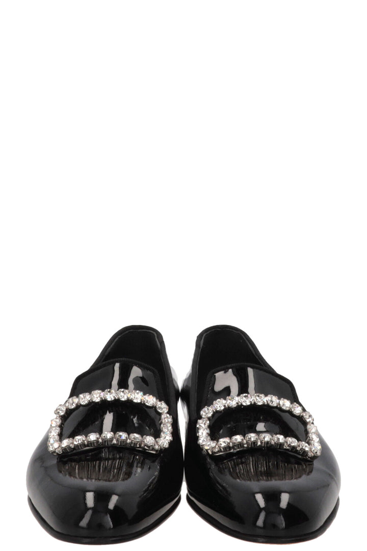 MANOLO BLAHNIK Mariocc Loafers Patent Black