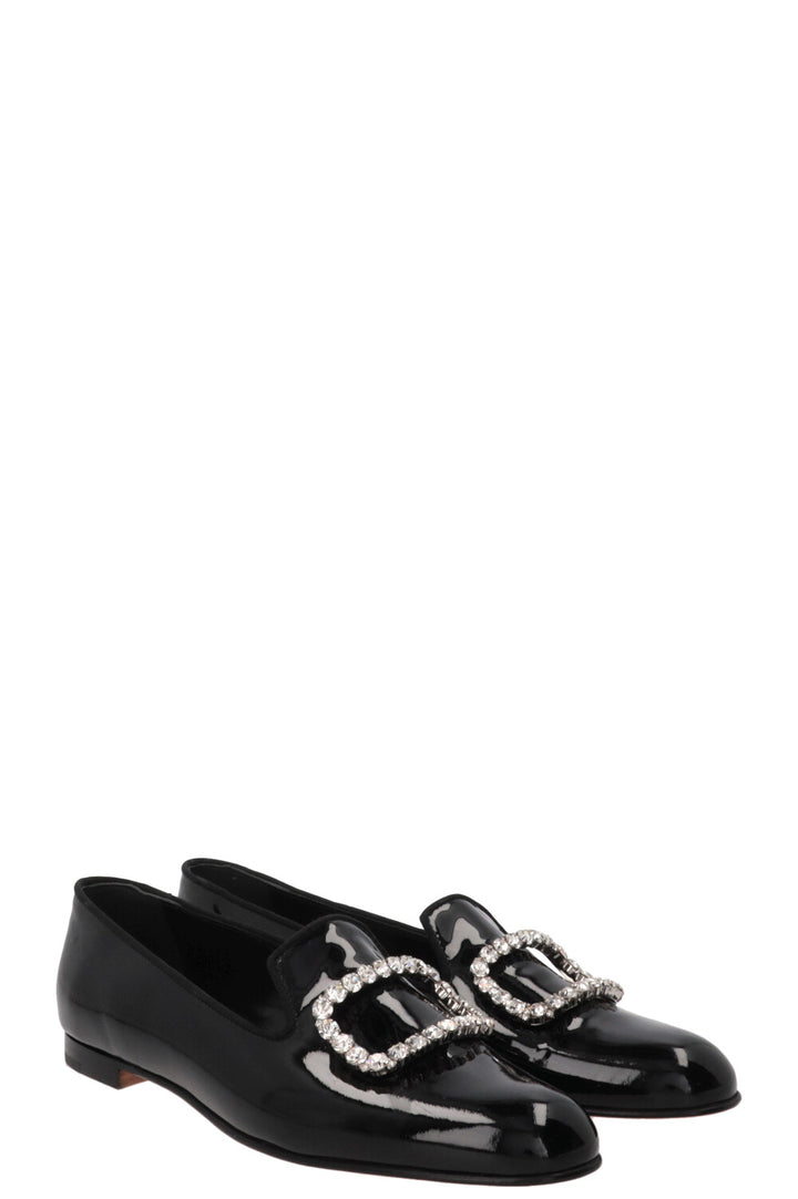 MANOLO BLAHNIK Mariocc Loafers Patent Black