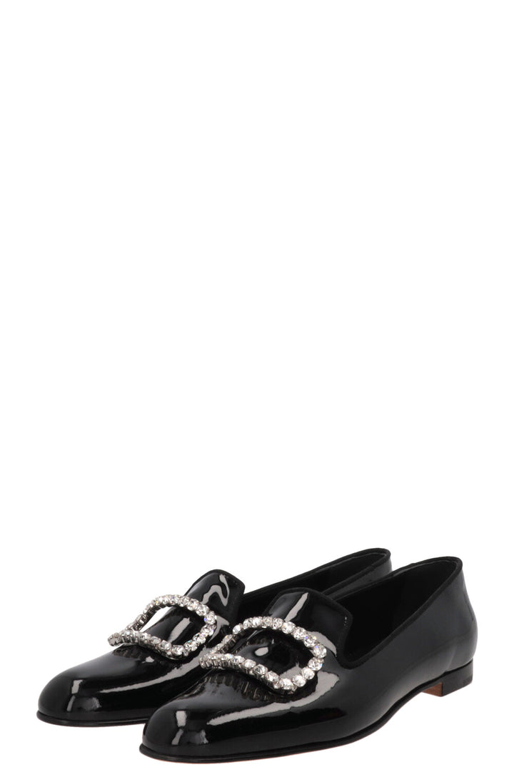 MANOLO BLAHNIK Mariocc Loafers Patent Black