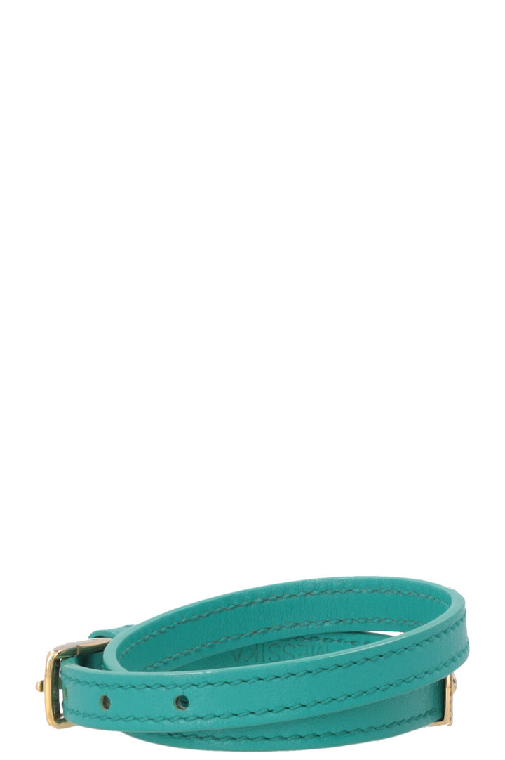 MESSIKA My Move Gold Pave Bracelet Leather Diamonds Turquoise