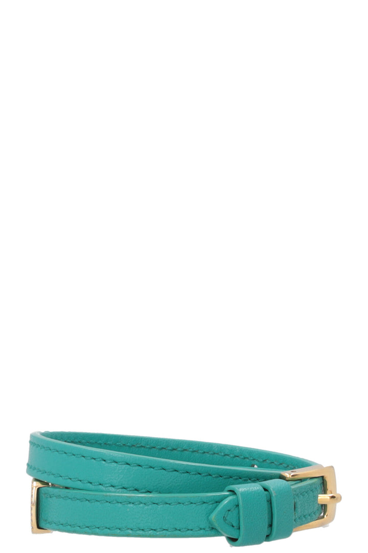 MESSIKA My Move Gold Pave Bracelet Leather Diamonds Turquoise