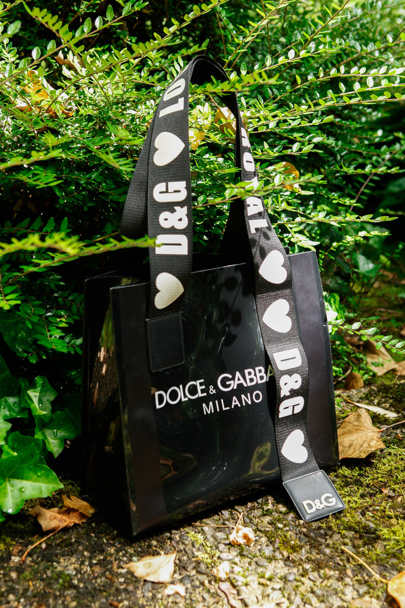 DOLCE&GABBANA Shopping Tote PVC Black