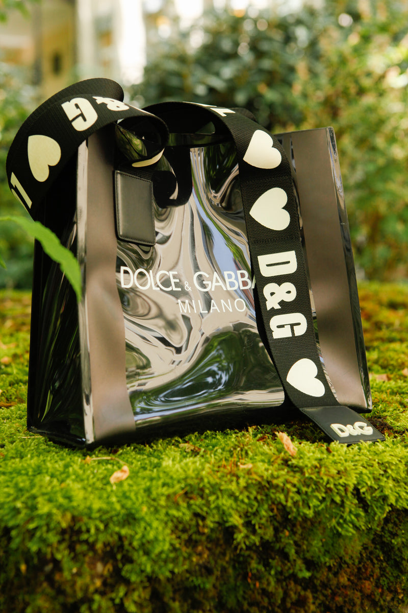 DOLCE&GABBANA Shopping Tote PVC Black