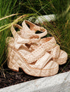 CHANEL Wedges Heels Beige
