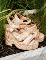 CHANEL Wedges Heels Beige