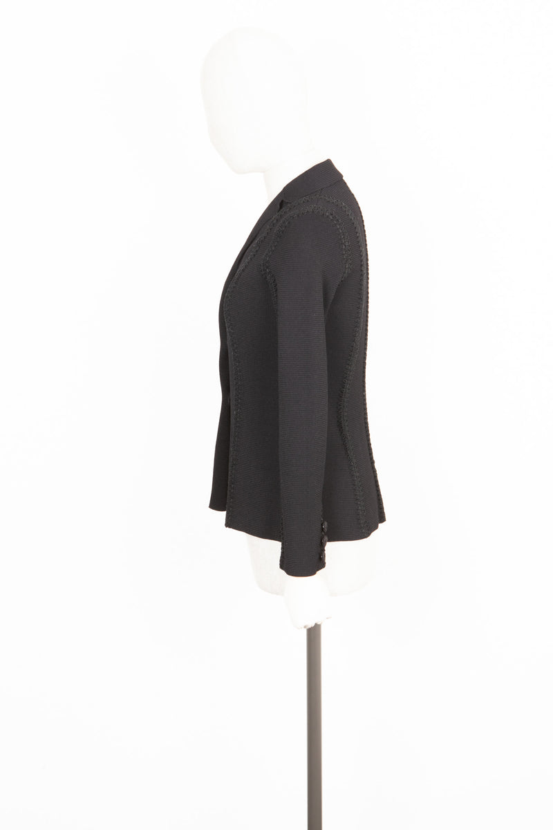 CHRISTIAN DIOR Montaigne Knit Bar Jacket