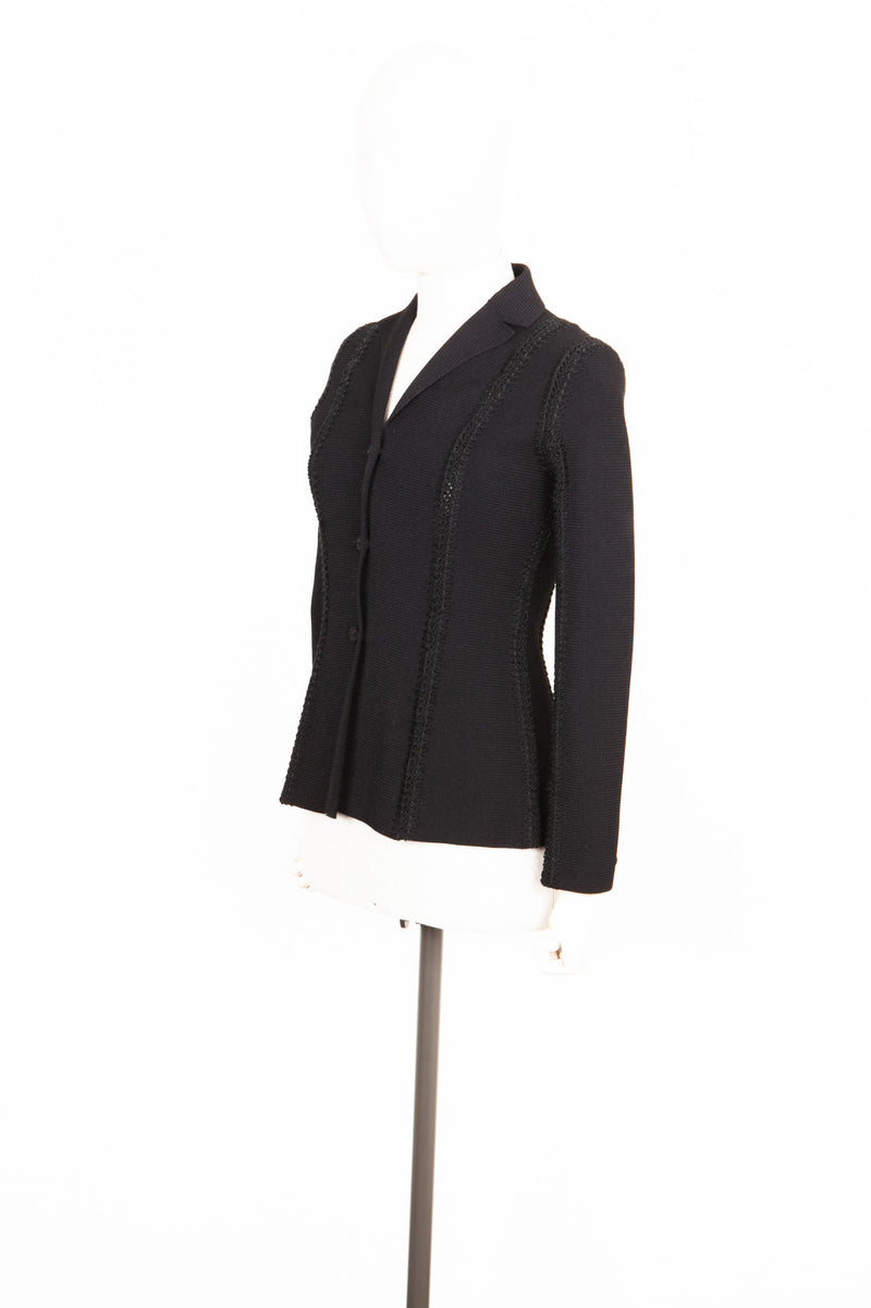 CHRISTIAN DIOR Montaigne Knit Bar Jacket