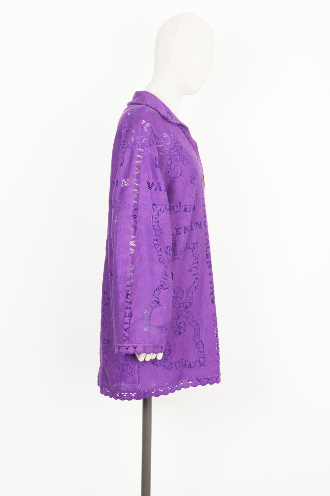VALENTINO Mini Bandana Guipure Lace Overshirt with extra Top