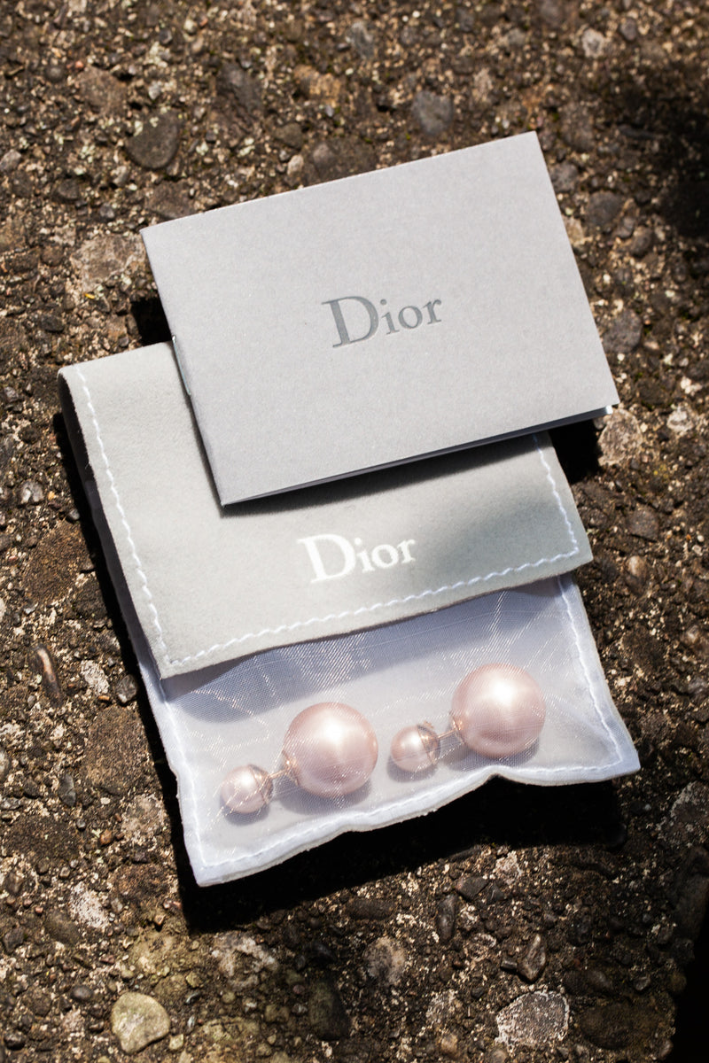 CHRISTIAN DIOR Tribale Earrings Pearls