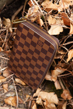 LOUIS VUITTON Grande Zip Around Wallet Damier Ebene