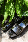 GUCCI Rubber Slide Sandals Black