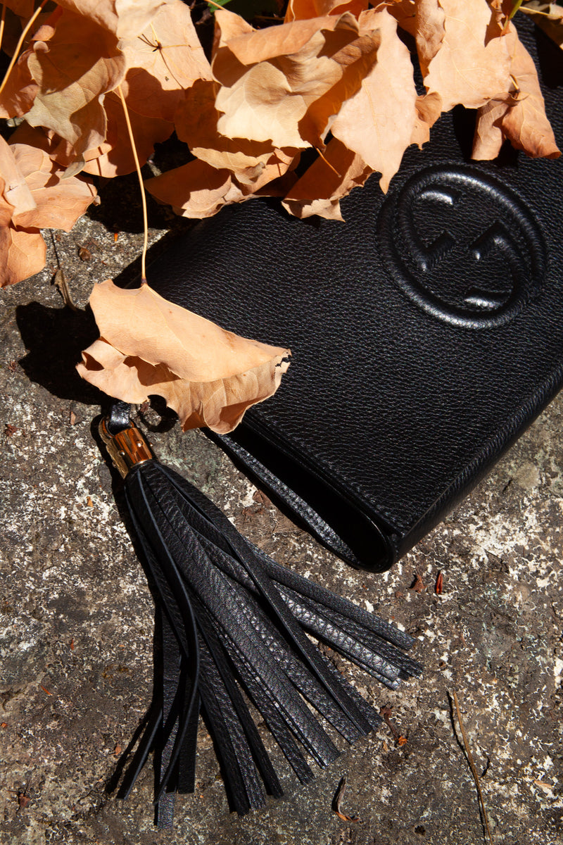 GUCCI Soho Clutch Black
