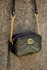 GUCCI Marmont Camera Bag Black