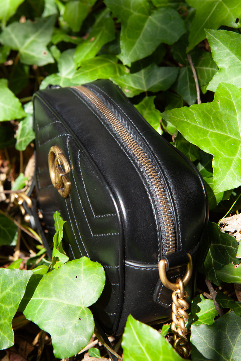 GUCCI Marmont Camera Bag Black