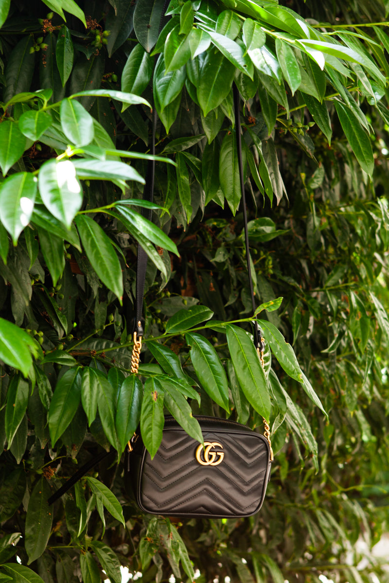 GUCCI Marmont Camera Bag Black