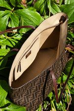 FENDI Zucca Print Tote Bag Canvas
