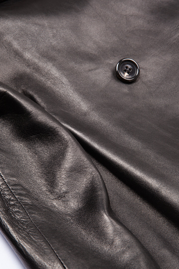 SAINT LAURENT Leather Jacket Black