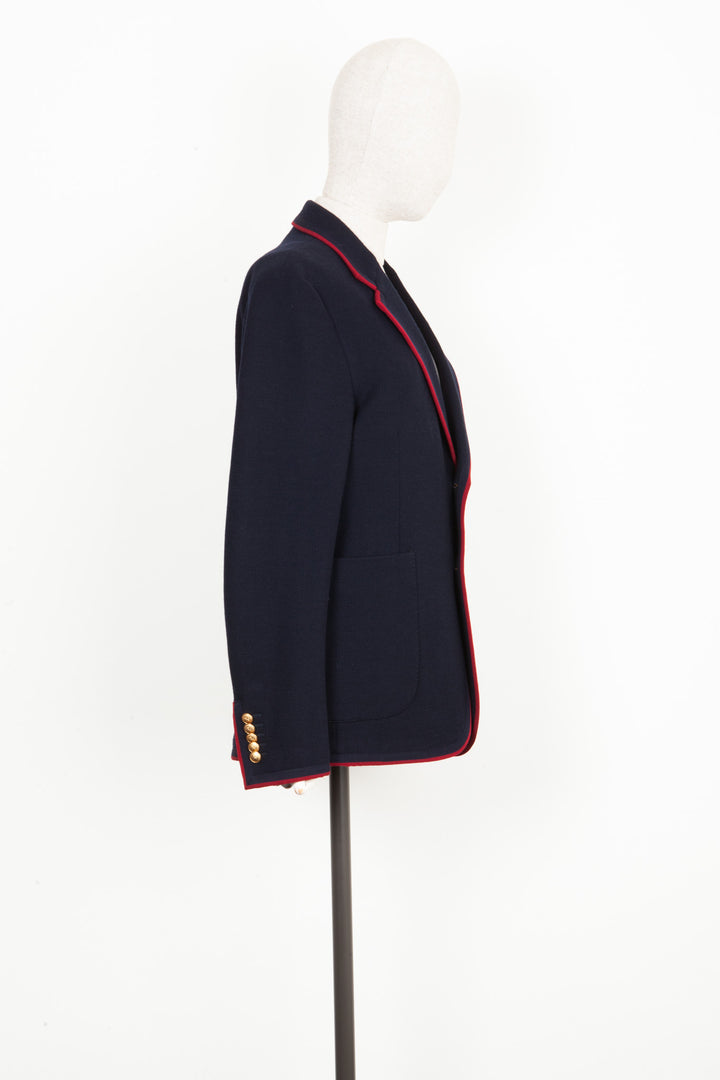 GUCCI Knit Jacket Blue