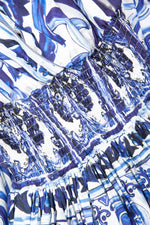 DOLCE&GABBANA Majolica Dress Blue