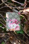 GUCCI Card Case Wallet GG Supreme Flora