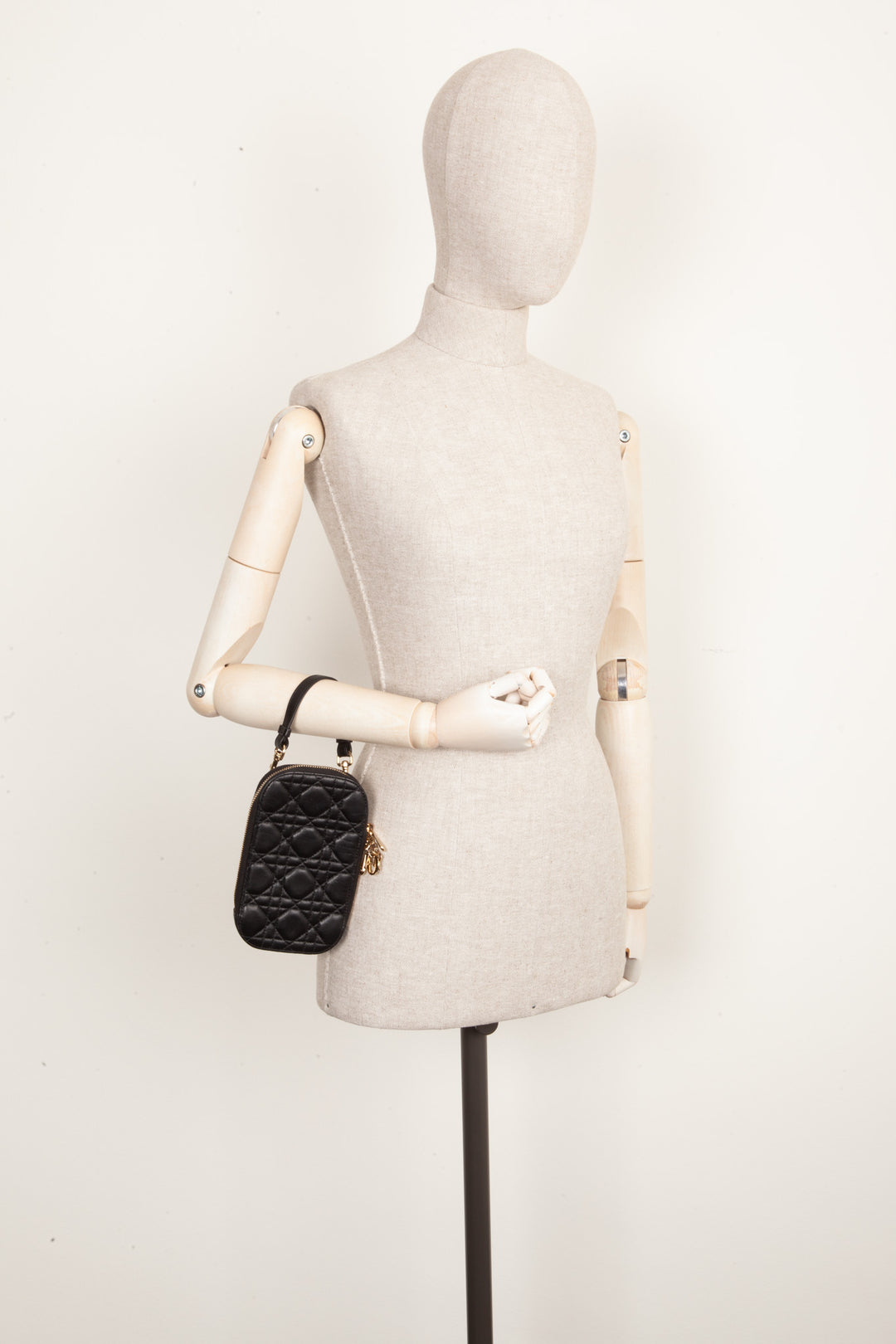 CHRISTIAN DIOR Support de téléphone Lady Dior Noir