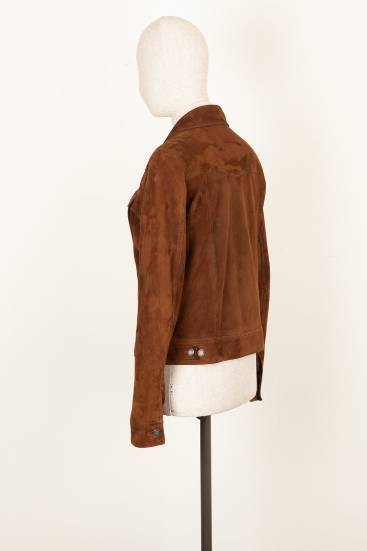 SAINT LAURENT Men's Jacket Suede Brown