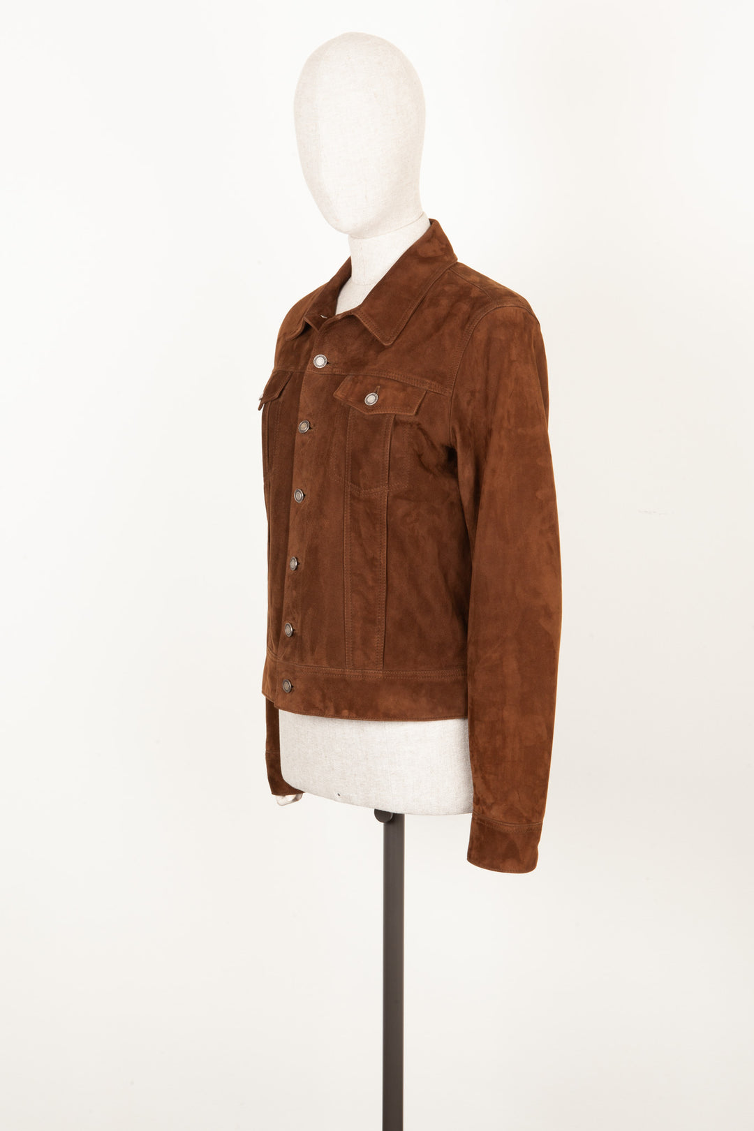 SAINT LAURENT Men's Jacket Suede Brown