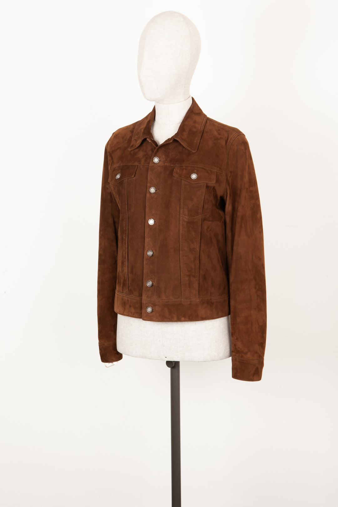 SAINT LAURENT Men's Jacket Suede Brown