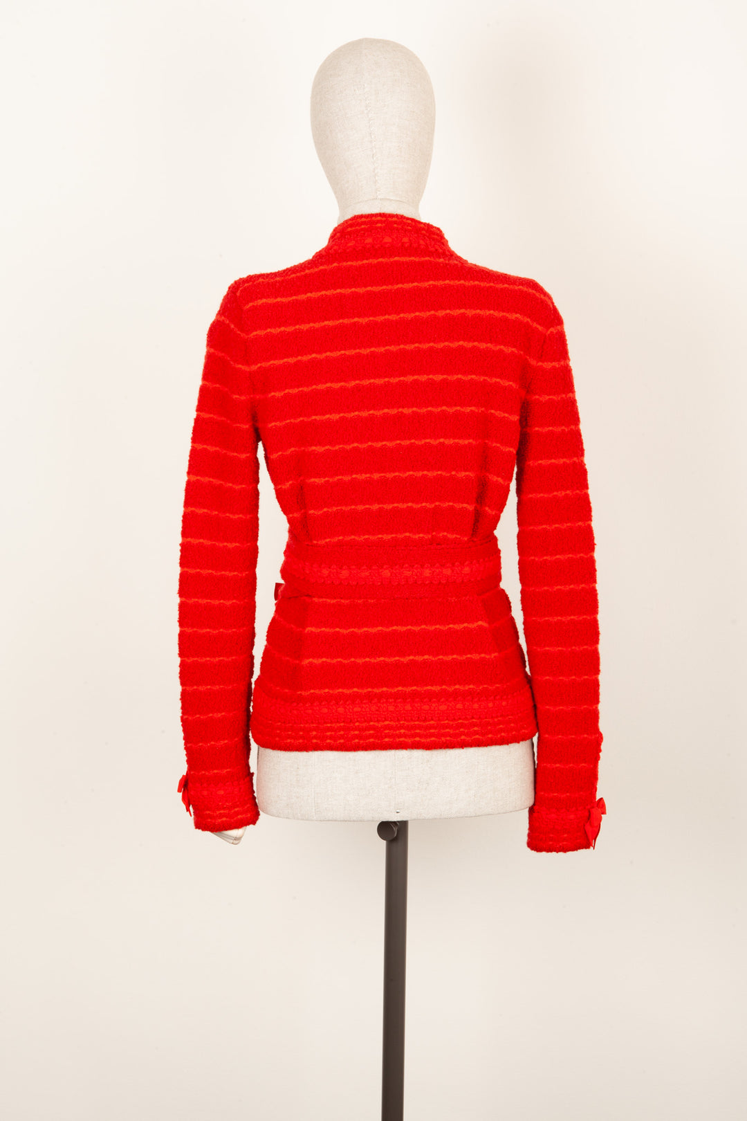 GUCCI Knit Jacket Red with Belt