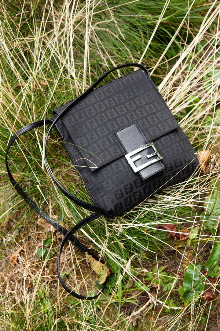 FENDI Crossbody Bag Zucchino Black