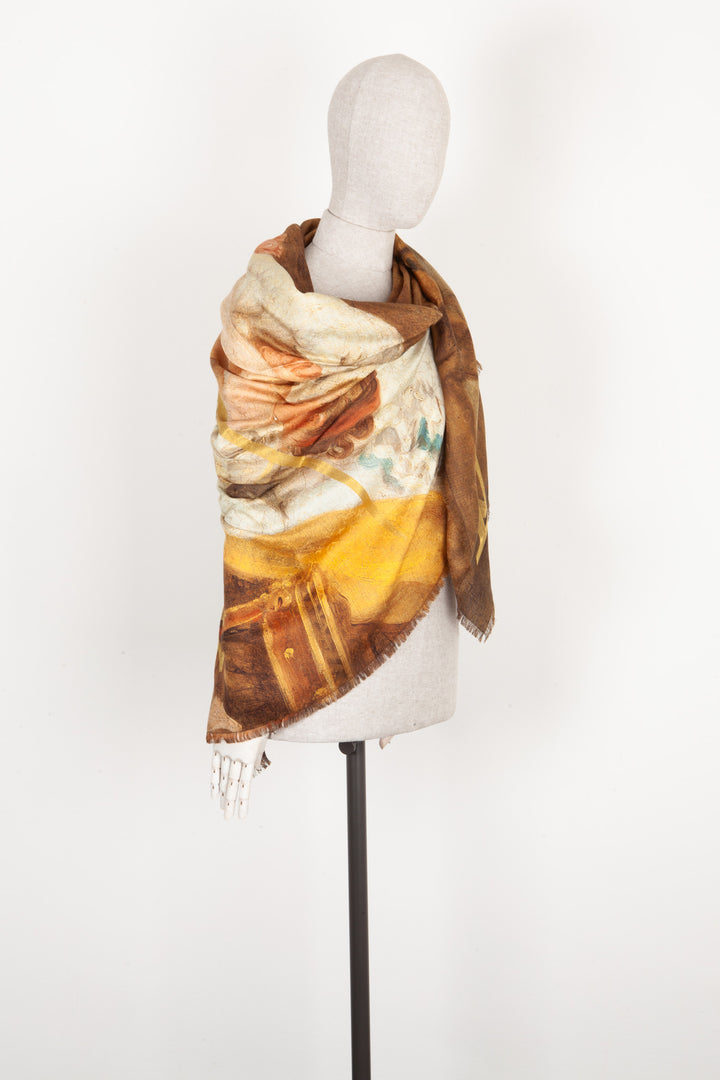 LOUIS VUITTON Scarf Ltd Jeff Koons Fragonard Wool&Silk