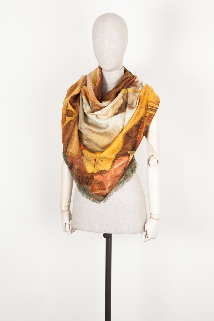 LOUIS VUITTON Scarf Ltd Jeff Koons Fragonard Wool&Silk