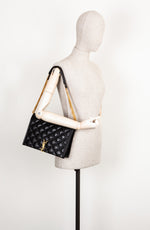 SAINT LAURENT Becky Shoulder Bag Quilted Black